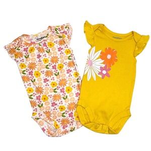 Bundle of 2 Bundles baby short sleeve bodysuits 12-18 M NEW